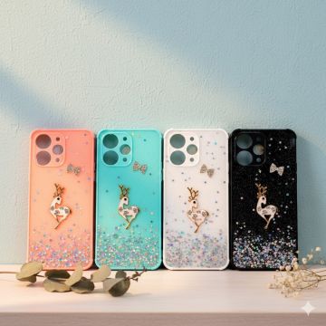 Xiaomi Redmi 12 4G Back Cover Stylish Glitter Flower Fancy Case For Redmi 12 - Image 2