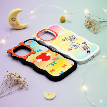 Xiaomi Redmi 12 Fancy Wave Style Printed Mobile Cover - Image 2