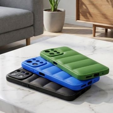 Xiaomi Redmi 12 Multicolour Soft Case Puff Mobile Cover