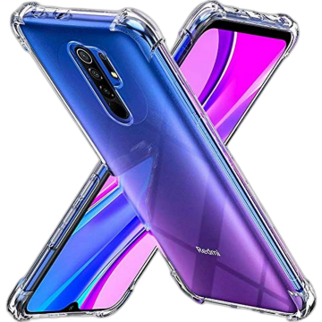 Xiaomi Redmi 9 Transparent Anti Shock Soft Crystal Clear Case Cover - Image 2