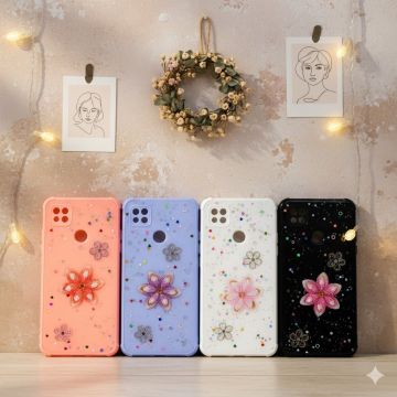 Xiaomi Redmi 9C Fancy Still Glitter Style Cover Case Mobile Cover
