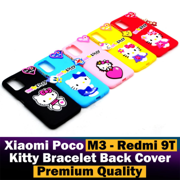 Xiaomi Redmi 9T Back Cover Hello Kitty Braslate Chain Soft Redmi 9T Case For Girls - Image 2