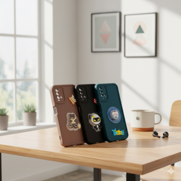 Xiaomi Redmi 9T Cute Kitty Blinking Lights Soft Cover - Image 2