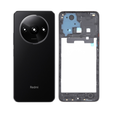 Xiaomi Redmi A3 Rear Complete Body Casing Housing Replacement For Redmi A3 - Black - Image 2