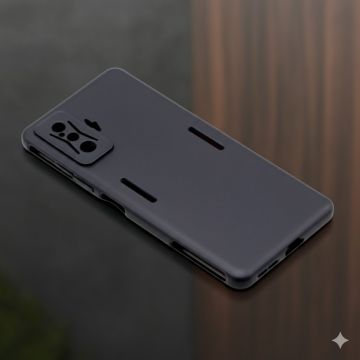 Xiaomi Redmi K50 Gaming Soft Plain Black Mobile Cover