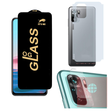 Xiaomi Redmi Note 10 3-in-1 Kit: OG Glass + Carbon Back Camera Protector - Image 2