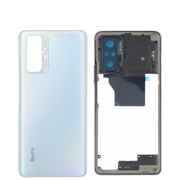 Xiaomi Redmi Note 10 Pro Housing Middle Frame With Side Button and Replacement Battery Back Door For Xiaomi Redmi Note 10 Pro - Blue - Image 2