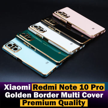 Xiaomi Redmi Note 10 Pro Multi Golden Border Camera Protection Cover - Image 2