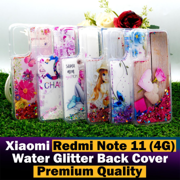 Xiaomi Redmi Note 11 4G Back Cover Water Glitter Shiny Soft Silicon Redmi Note 11 Case For Girls - Image 2