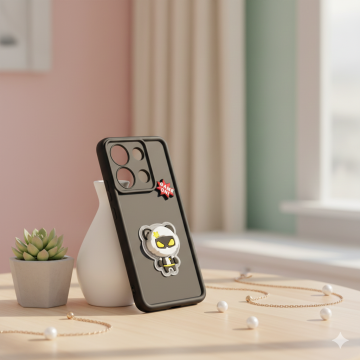Xiaomi Redmi Note 13 Cute Kitty Blinking Lights Mobile Cover - Image 2